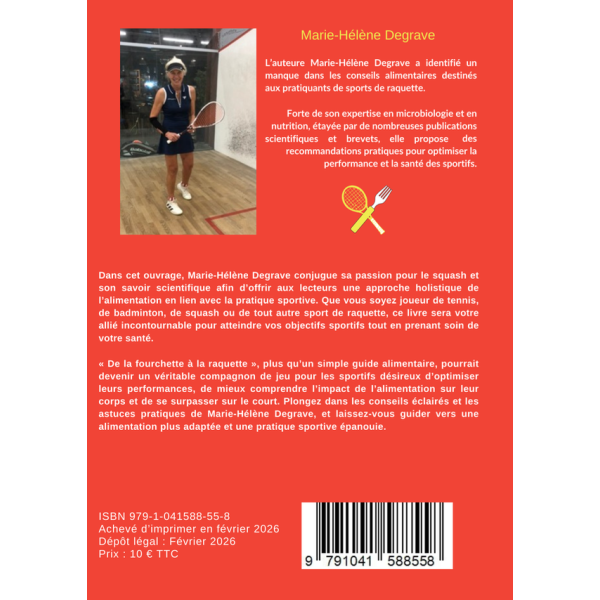 Livre "De la Fourchette à la Raquette